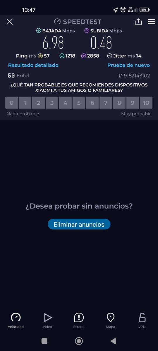 Fantasma_house's tweet photo. @entel @entel_ayuda @subtel_chile está es la velocidad que entregan en 5G en la comuna de Salamanca? Un vergüenza https://t.co/3IzsAmaADz