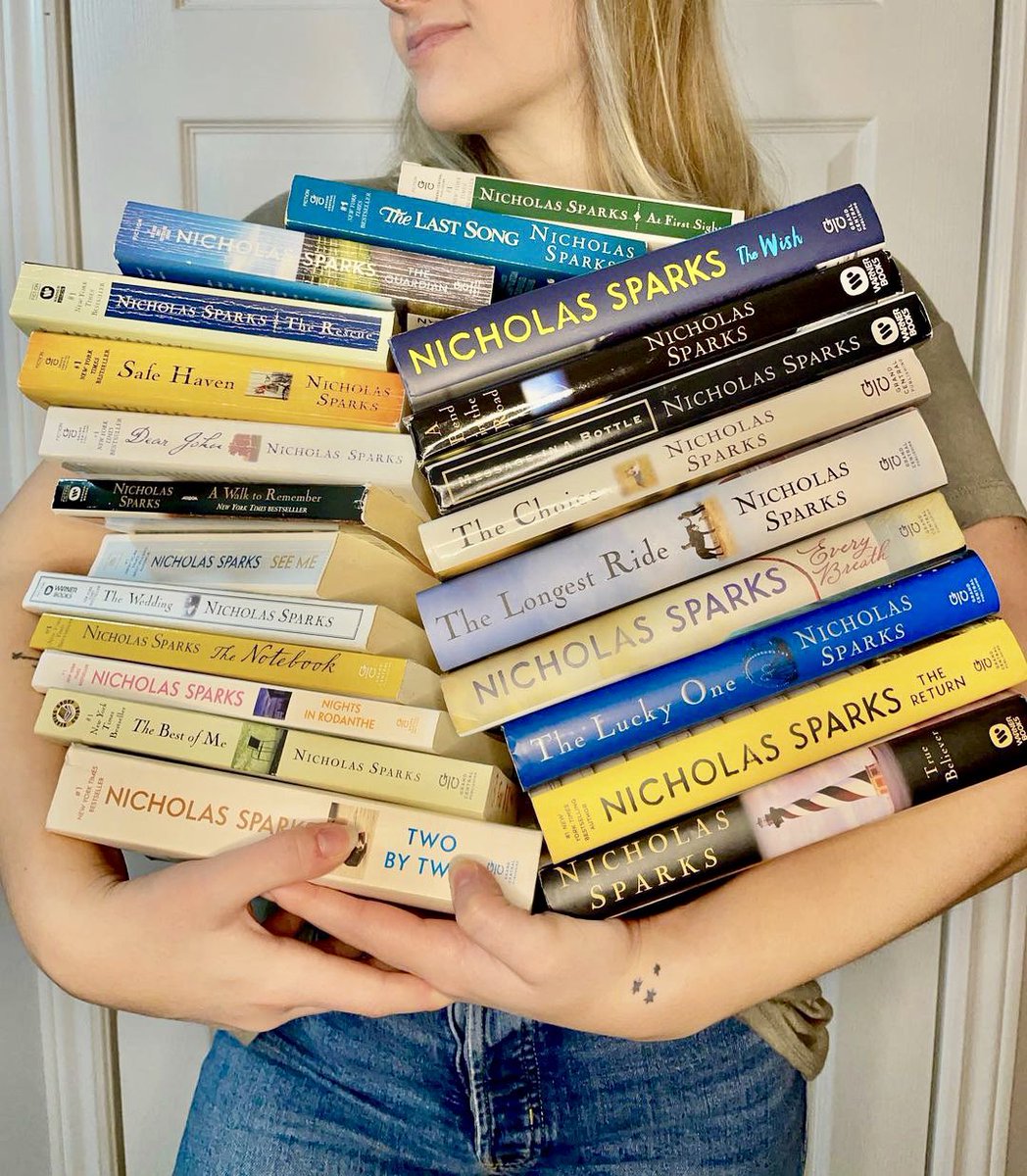 NicholasSparks's tweet photo. Wow, what a collection! 📚 Thanks to “mysisterstbr” on Instagram for the love! https://t.co/nxtFymHCuG
