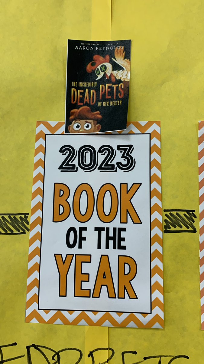 tmaltsberger's tweet photo. Our classroom “book madness” champion!!! #incrediblydeadpets @hcsdogpound https://t.co/MZJdWCWCCV