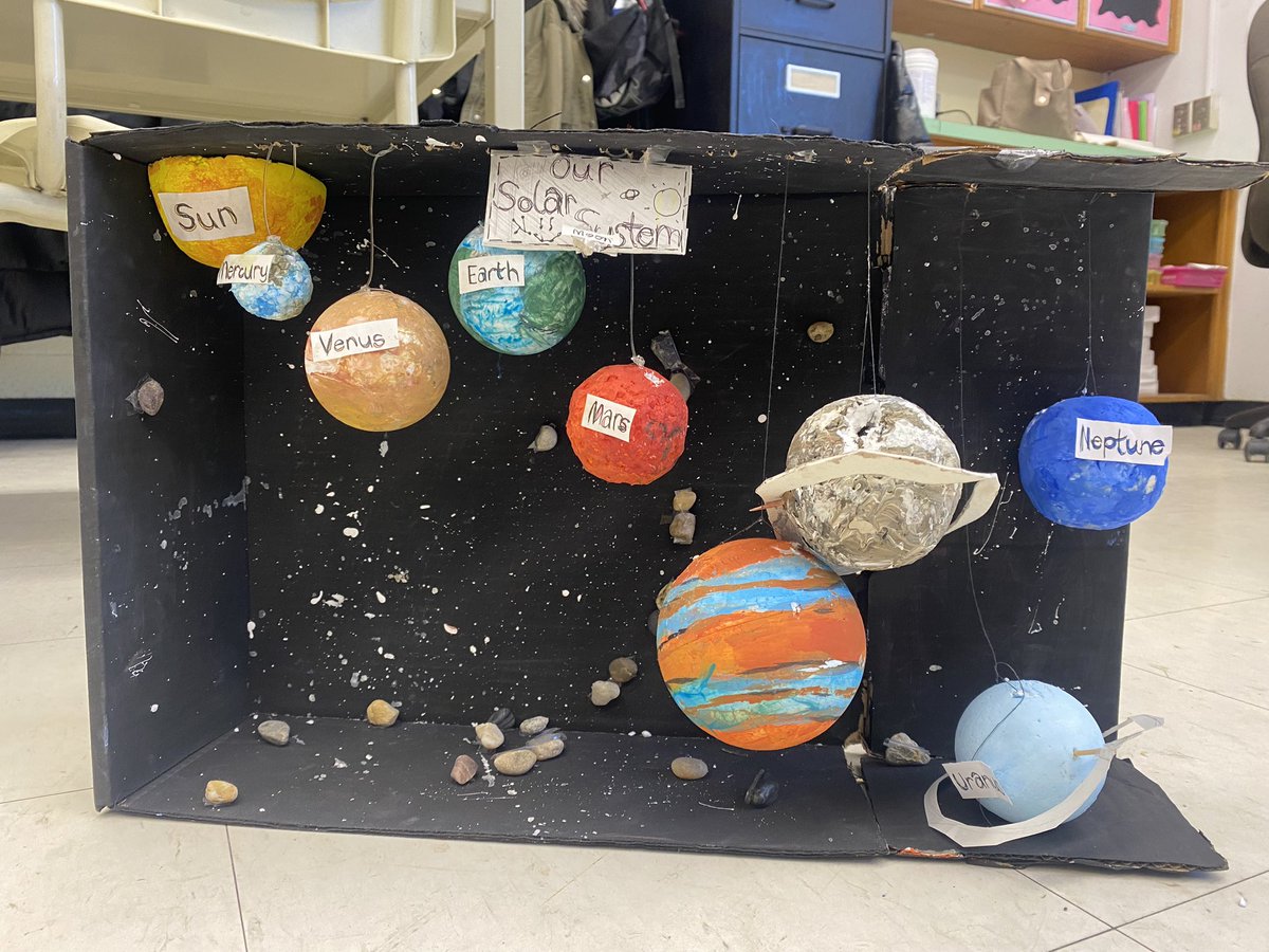Ms_Marcoccia's tweet photo. Over the 🌙 excited at how amazing the grade 6’s Solar System diagrams turned out! @stjude_tcdsb @TCDSB https://t.co/7p69XZf3wM