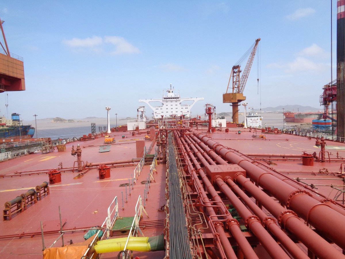 ASteiner's tweet photo. Update on @UN-led #OperationFSOSafer: Crude Tanker the Nautica getting ready to depart for the Red Sea.
W/ maintenance & retrofitting of Nautica almost complete, @UNDP is working w/all parties to initiate oil removal operation from the #FSOSafer early May https://t.co/8tA1rNjiYG https://t.co/GumzCe574D