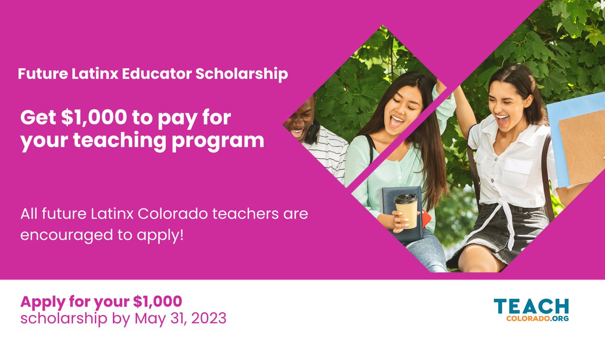 Are you starting a Colorado teacher prep program in the fall? If the answer is ‘yes,’ we’ve got an opportunity for you! @TEACHColorado is offering SIXTEEN $1K scholarships this spring! Want in? 

Make sure you apply ASAP! ontch.org/EPP2023funds