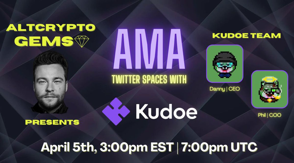 AltCryptoGems's tweet photo. Tomorrow at 7PM UTC I will be live with the $KDOE team, talking about their recent developments and their roadmap!

Don’t miss it:
https://t.co/y8YmhFHMmT https://t.co/sPoFi9s9ft