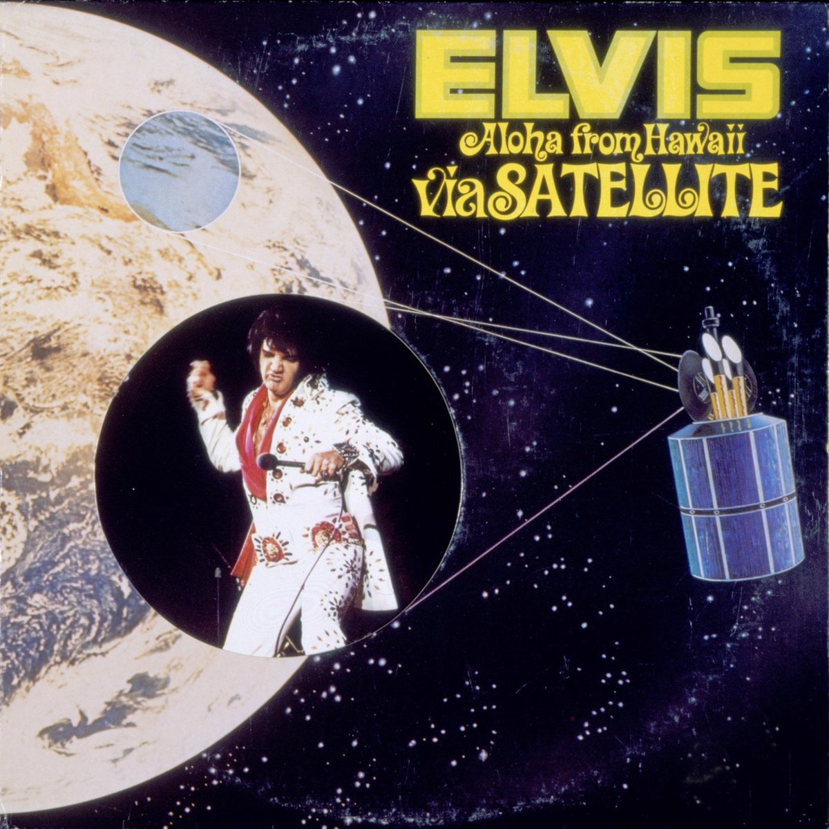 ElvisPresley's tweet image. Elvis’ 2x platinum certified live album concert ‘Aloha from Hawaii via Satellite’ aired in the United States on April 4, 1973.

#ElvisPresley #Icon #Platinum #AlohafromHawaiiviaSatellite #Concert #Album