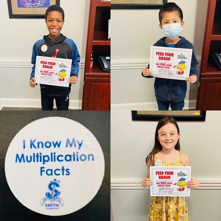 Smith_Seabees's tweet photo. Congratulations to these 3rd Graders! They worked hard and earned their multiplication badges! Way to go! 💙🐝❌ #SeabeeProud #StudentCenteredFutureFocused @absspublic https://t.co/XIaCejRhCx