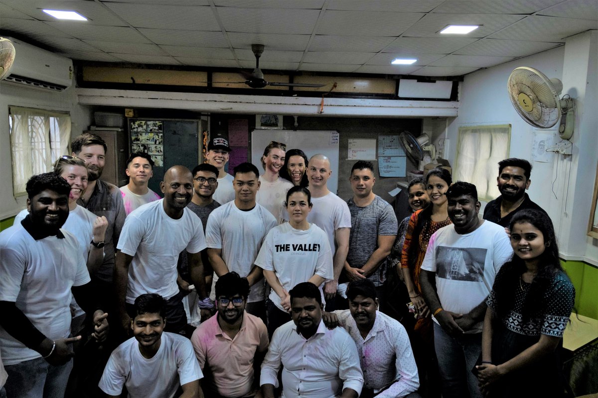 MSG_Duty's tweet photo. The Marines with Det. Mumbai, India, recently visited the suburb of #Dharavi during its celebration of #Holi, which is a spring #festival known as the Festival of Colors! #MSGDuty https://t.co/RmuXL22r2t