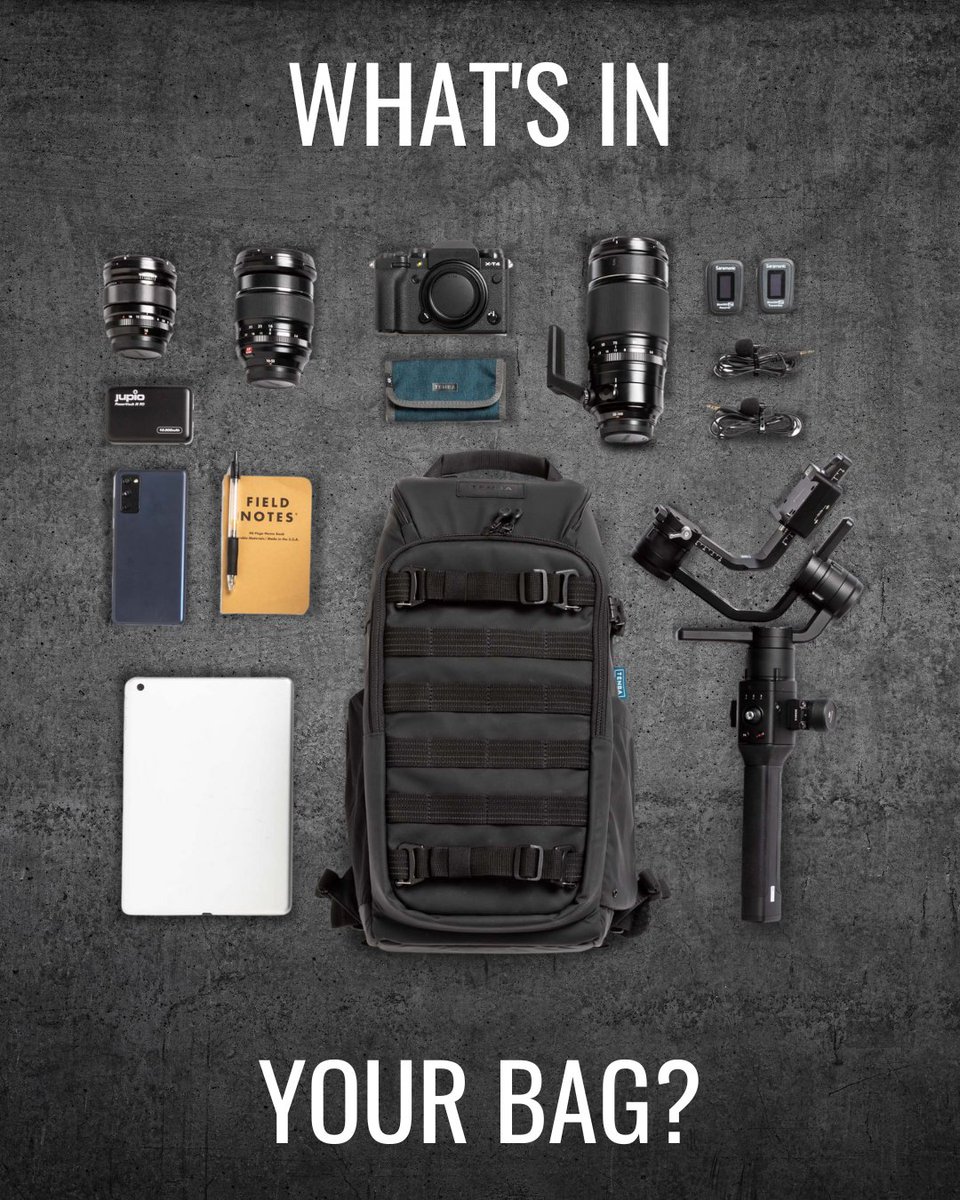 tenbabags's tweet image. Show us your gear! Tag us in a post with your fully-loaded Tenba bag and we'll share it in our stories! #Tenba #CameraBackpack