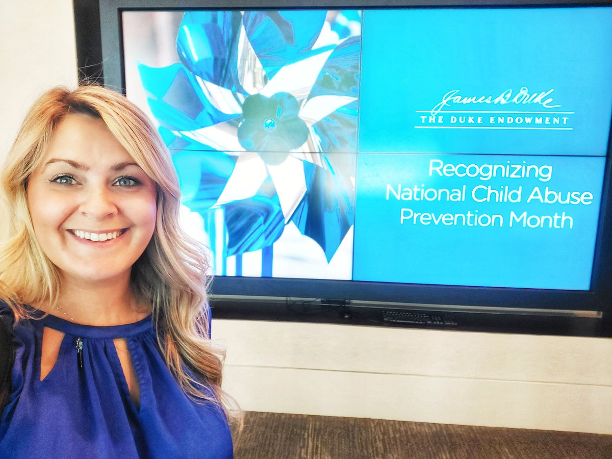 ItsKrisDemers's tweet photo. Thanks to @DukeEndowment for having @pcanc &amp; @ChildrensTrustS join your staff meeting today to talk about Child Abuse Prevention Month!

We're so grateful for #preventioninpartnership to #nurturepositivechildhoods across the Carolinas! 

#NC #CAPMonth #WearBlueday2023 https://t.co/ESvyGdkaBw