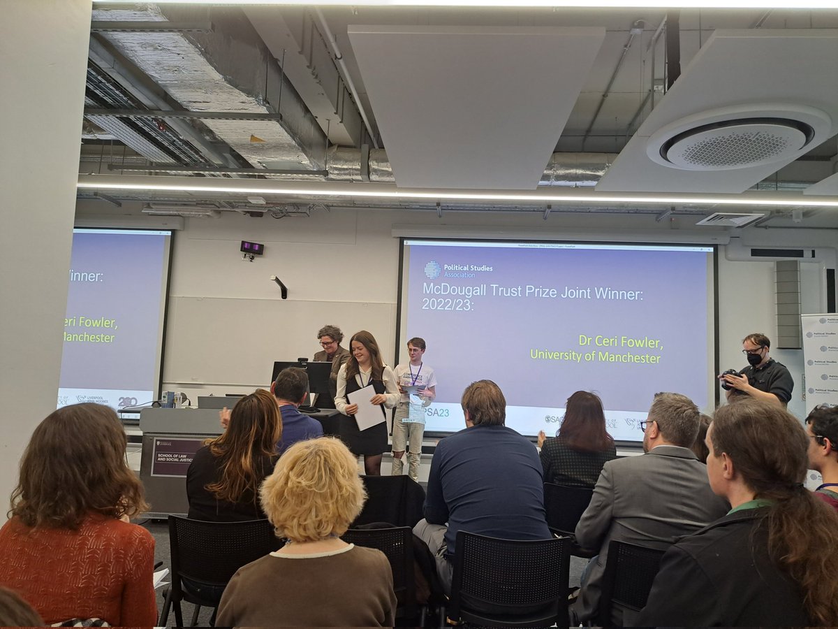 Rosalind Shorrocks (@rosieshorrocks) on Twitter photo Congratulations <a href="/cerifowler/">Dr Ceri Fowler</a> winning the <a href="/PolStudiesAssoc/">Political Studies Association</a> McDougall Trust Prize for her outstanding dissertation on gender and Brexit! Congratulations <a href="/cerifowler/">Dr Ceri Fowler</a> winning the <a href="/PolStudiesAssoc/">Political Studies Association</a> McDougall Trust Prize for her outstanding dissertation on gender and Brexit!