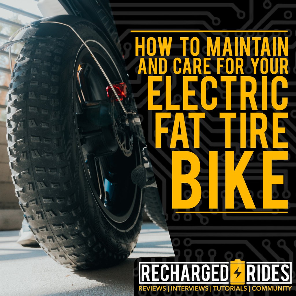 How to Maintain and Care for Your Electric Fat Tire Bike: rechargedrides.com/how-to-maintai… #fattires #fattireebike #ebikes #electricbikes #ev #ebike #ebikemaintenance