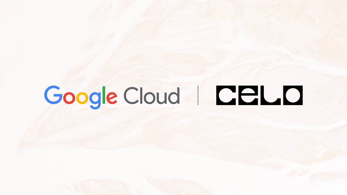 Celo is pleased to announce a new partnership with <a href="/googlecloud/">Google Cloud</a> to help sustainability-focused startups on Celo build &amp; scale Web3 applications 🎉

Learn more 🧵 ⬇️