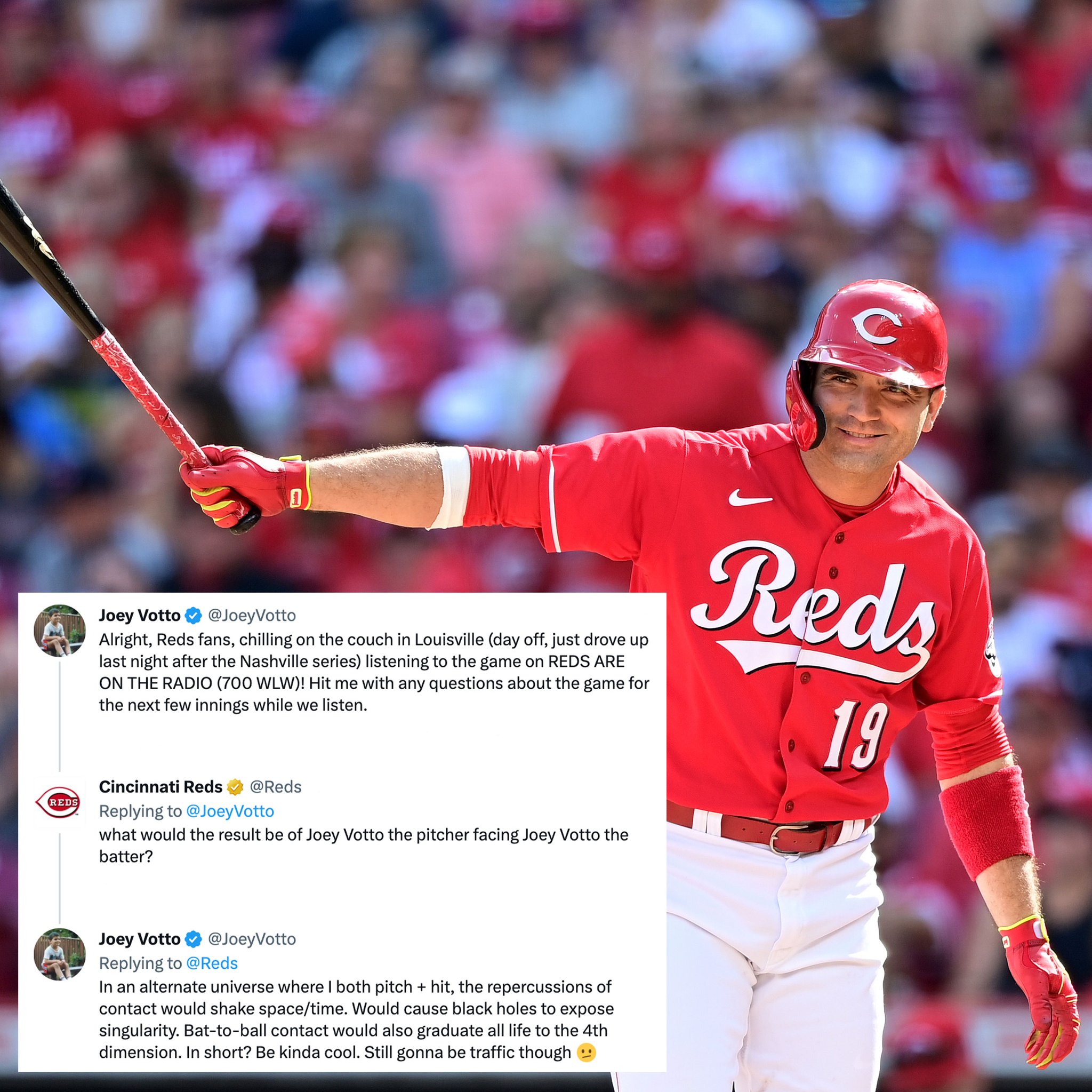 Cincinnati Reds on X: .@JoeyVotto did a Q&A last night and his answers are simply amazing / X