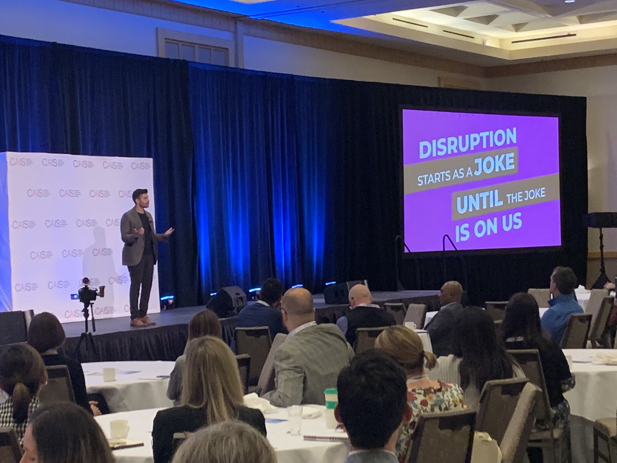 david_di_toront's tweet image. Very happy to have Shawn Kanungo, Author, Keynote Speaker, Disruption Strategist to present the final keynote at #CAISNLC  “Creating the Future, Together” @CAIS_Schools