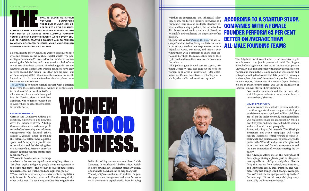 Disruption Magazine (@disruptionmagca) on Twitter photo This female tech #entrepreneur and this male VC have teamed up to achieve one of the most ambitious goals we’ve heard...
Increase the representation of women in #venturecapital to 30% by 2035.
See how <a href="/Katrinavision/">Katrina German</a> and <a href="/nealdempsey/">Neal Dempsey</a> plan to do it here: bit.ly/3zxdVF1 This female tech #entrepreneur and this male VC have teamed up to achieve one of the most ambitious goals we’ve heard...
Increase the representation of women in #venturecapital to 30% by 2035.
See how <a href="/Katrinavision/">Katrina German</a> and <a href="/nealdempsey/">Neal Dempsey</a> plan to do it here: bit.ly/3zxdVF1