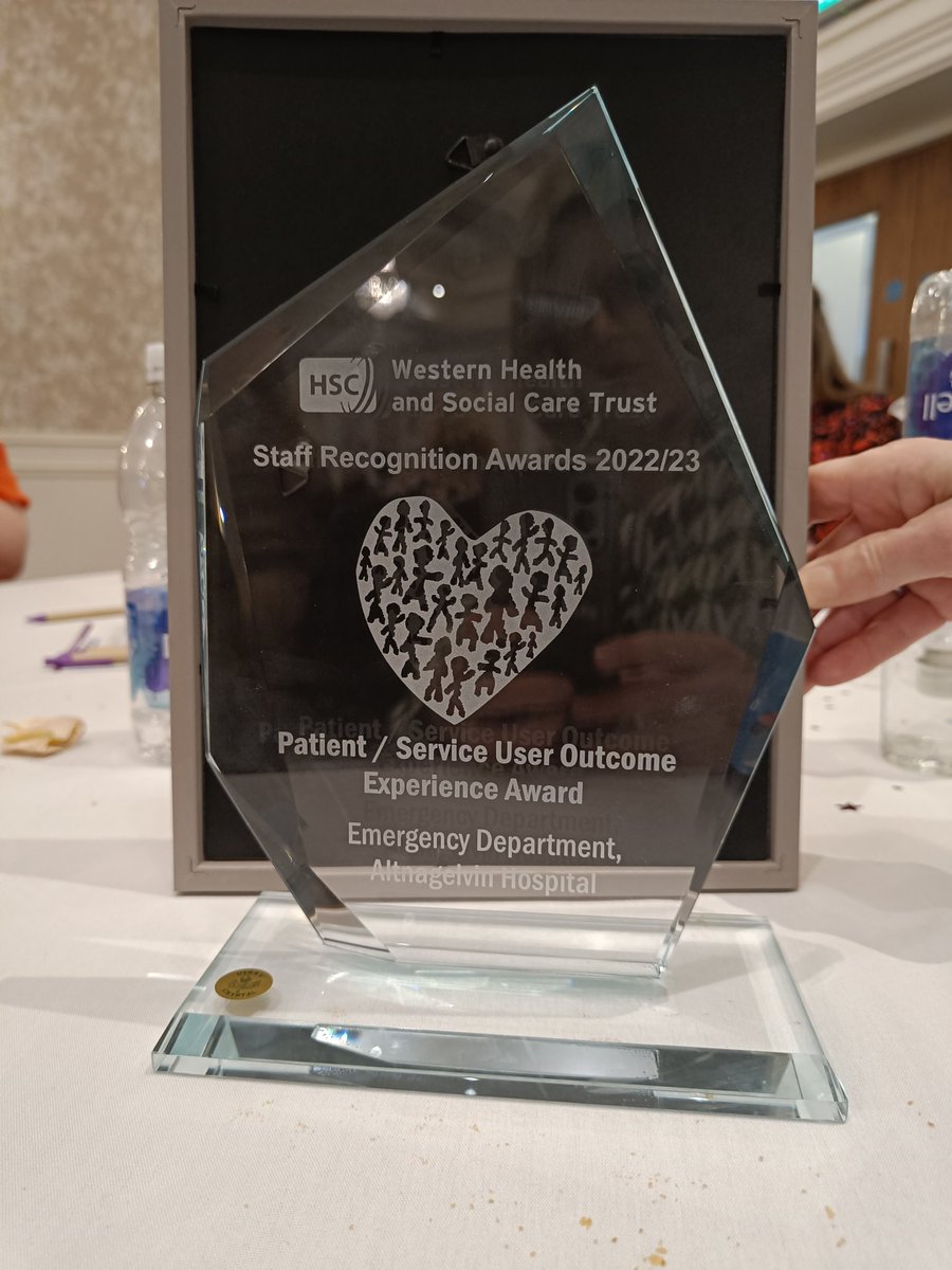 cmcdermott15's tweet image. Congratulations to #teamED Altnagelvin 🌟 for winning patient/ client service award at Staff Recognition Awards. Also our team member Richard for his highly commended for supporting our service award🙌 A worthy winner in our eyes!  @WesternHSCTrust  @GinaHooper10
@pollardgavin16