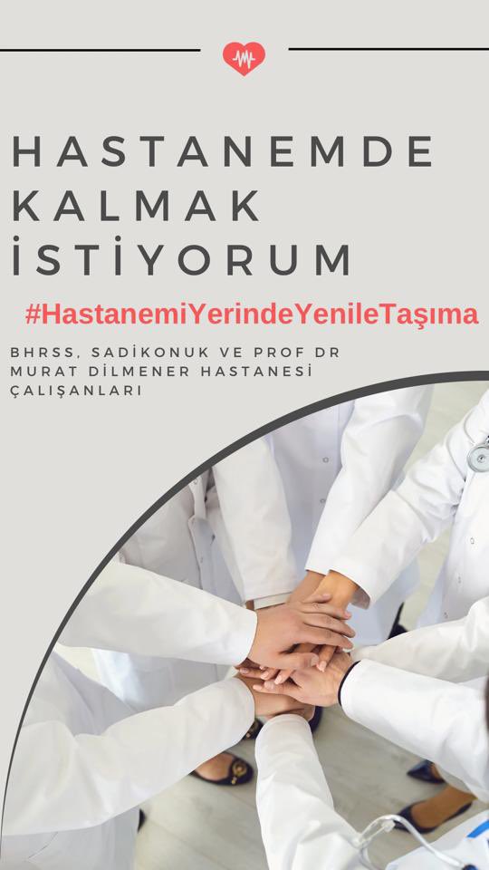 Emeğimizi sevgimizi gücümüzü verdiğimiz hastanemizden gitmek istemiyoruz 

 #HastanemiYerindeYenileTaşıma