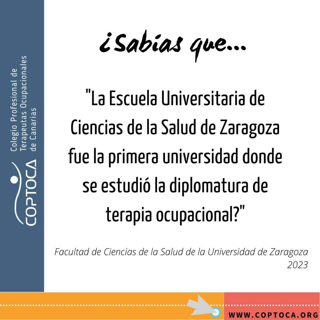 coptoca's tweet photo. La diplomatura de terapia ocupacional se comenzó a impartir en el curso 1991- 1992, finalizando en el curso 1993- 1994. con la I promoción.
#terapiaocupacional #historiadelaterapiaocupacional #difusionTO #difusioncoptoca #coptoca https://t.co/bovHrNtIh9