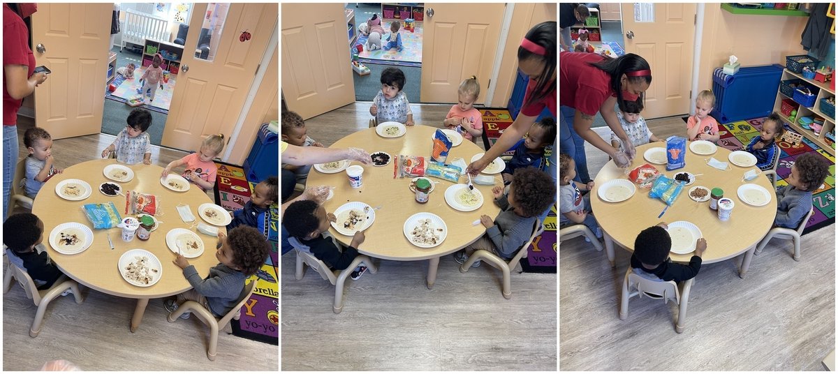BeautifulB_CC's tweet photo. We celebrated Tasty Tuesday with Taco Tuesday!!  The children loved sampling guacamole, lettuce, beans, and one class even did fruit tacos!  Creative and delicious!  Happy #WOYC23, @FirstUpEarlyEd @PHLfamilies @NAEYC @childrenfirstpa https://t.co/RB4aHQtxFD