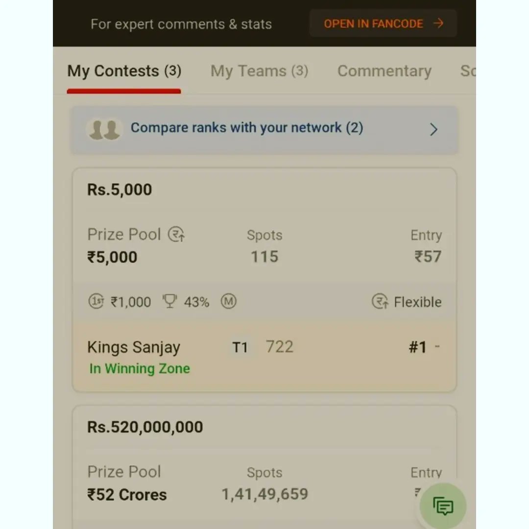Fbuzz11_Ranjesh's tweet photo. User Won League Up to 115 Member With Same Strategy https://t.co/0pR2r7K3mv