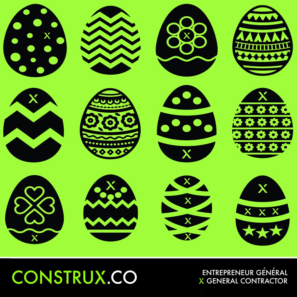 ConstruxCo's tweet image. Happy Easter Holiday from the Construx team!  #construx #generalcontractor