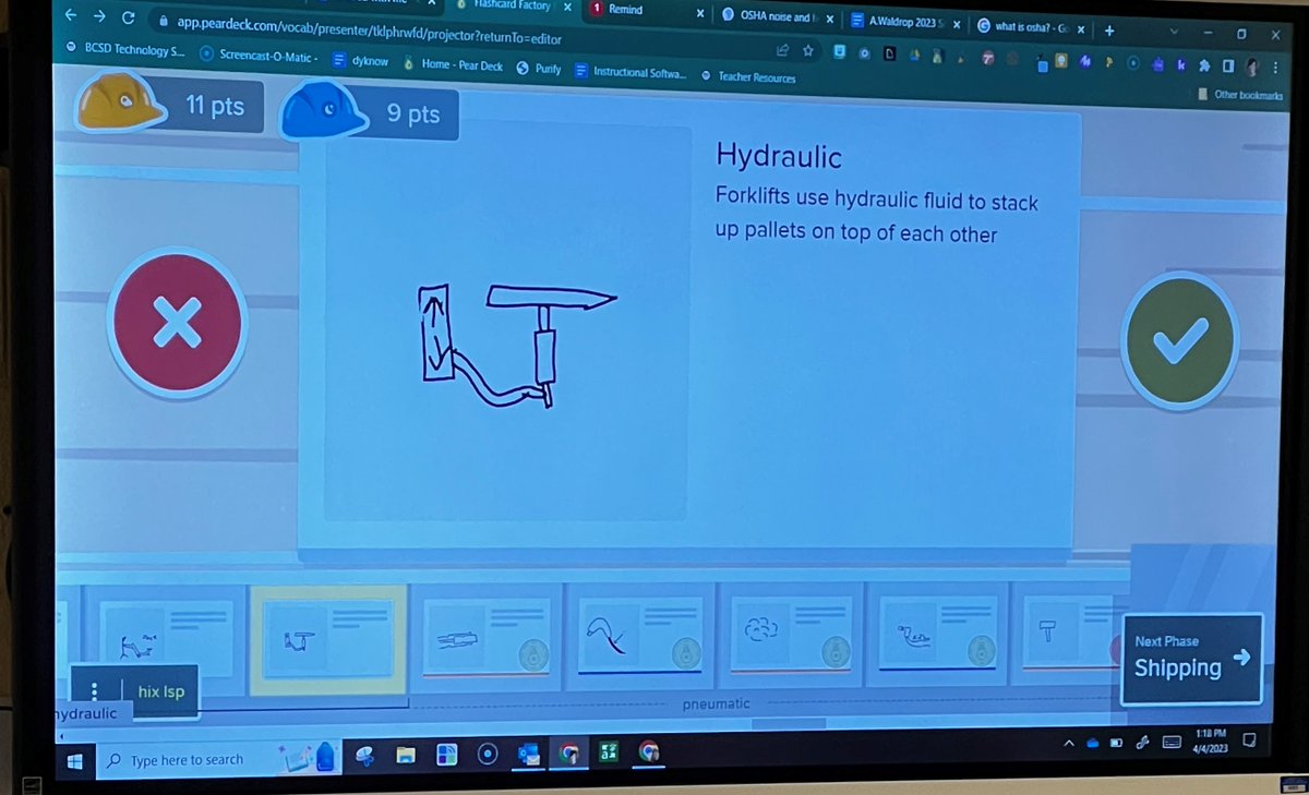 EdTech4Tots's tweet photo. Today @BJACE20, @EdTechAly & I worked w/Mr. Babcock's #autocollision Ss to document/build skill-specific vocab w/@peardeck's #flashcardfactory. Check out these definitions/illustrations from these impressive future tradespeople, who apply this knowledge in the shop daily. https://t.co/bWDvEZbFV0