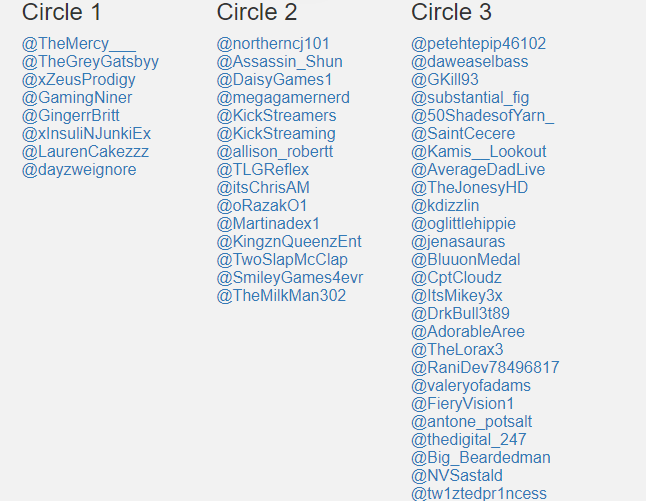 2TooSweetGaming's tweet photo. What a COOL IDEA! @TheMercy___ Thanks for your sharing yours. #TheMercyMovement #StrikesAgain

My Twitter interaction circle! 

Get yours here:
https://t.co/DPj7L2D1xn

#KickStreamer #TwitchStreamers #KickStreaming #TwitterCircle #InteractWith 

Thank you for all the support! https://t.co/VUt84B5zvT