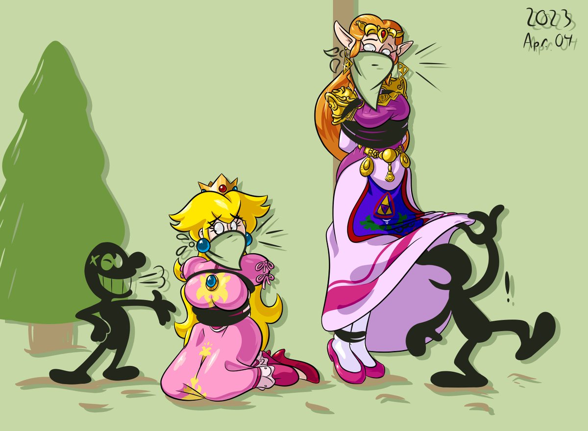 EvilAppleWho's tweet photo. this game's winner is: team game &amp; watch
#damselindistress #supersmashbros #supermario #legendofzelda #gameandwatch https://t.co/PwV3ptskjV