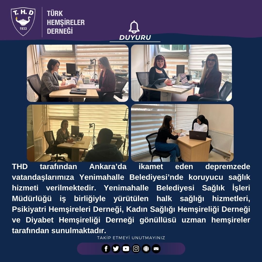 Türk Hemşireler Derneği (@thd_genelmerkez) on Twitter photo 