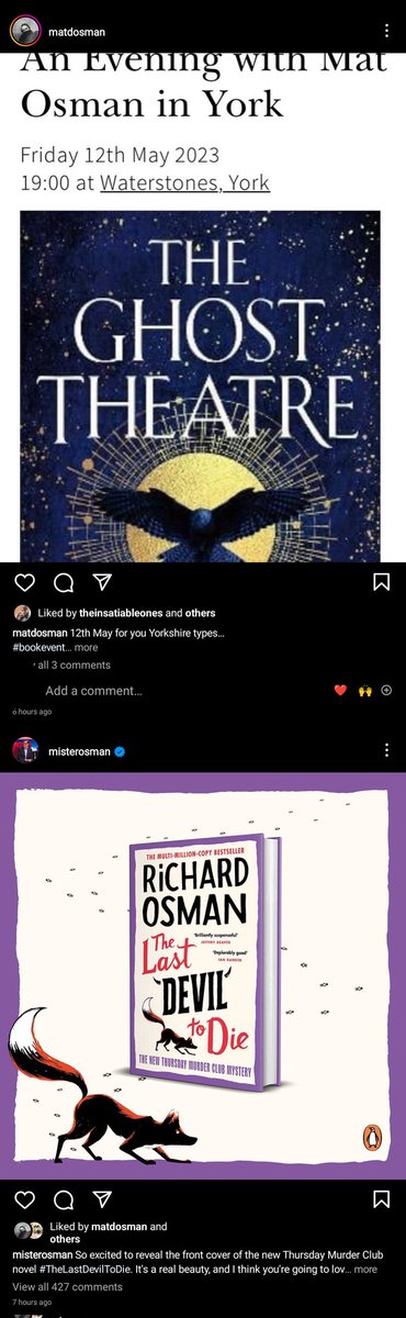 postmanpadraig's tweet photo. Looks like Instagram is trying to incite sibling rivalry, @matosman https://t.co/AMXumEUkGE
