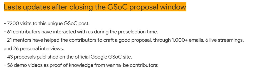 andreu ibanez (@andreuibanez) on Twitter photo Cerrado el proceso de preselección de proyectos para las becas de verano de Google GSoC <a href="/GoogleOSS/">Google Open Source</a> triplicando resultados de años anteriores gracias al trabajo de lxs mentor@s del <a href="/_liquidgalaxy/">_liquidgalaxy</a> project y soporte de múltiples <a href="/GoogleDevExpert/">@GoogleDevExpert</a> Info liquidgalaxy.eu/2022/10/GSoC20… Cerrado el proceso de preselección de proyectos para las becas de verano de Google GSoC <a href="/GoogleOSS/">Google Open Source</a> triplicando resultados de años anteriores gracias al trabajo de lxs mentor@s del <a href="/_liquidgalaxy/">_liquidgalaxy</a> project y soporte de múltiples <a href="/GoogleDevExpert/">@GoogleDevExpert</a> Info liquidgalaxy.eu/2022/10/GSoC20…