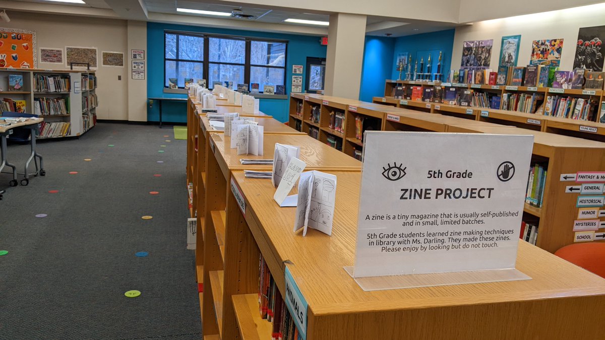 julielibrarian's tweet photo. If you're interested in creating zines with kids, I'd highly recommend it!
Here's some details about how we did it: https://t.co/MgJekwaHQs
#zines #realworldconnection #studentvoice #studentchoice #library #makerspace #makereducation #schoollibraries https://t.co/kqbYdqty3X