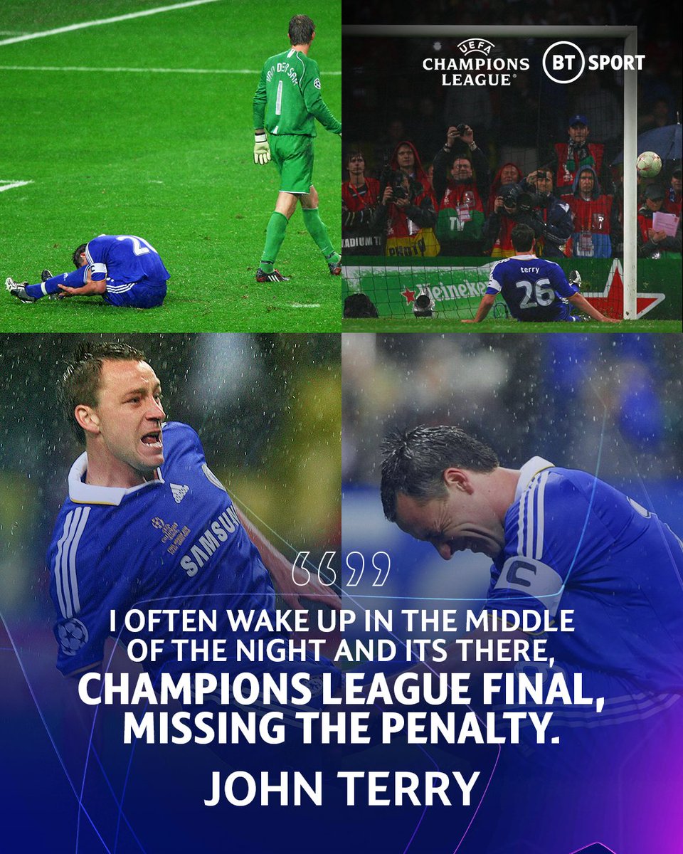 footballontnt's tweet photo. John Terry still has nightmares about his penalty miss in the Champions League final, 15 years ago ⏮️ https://t.co/r5xv7XfLB1