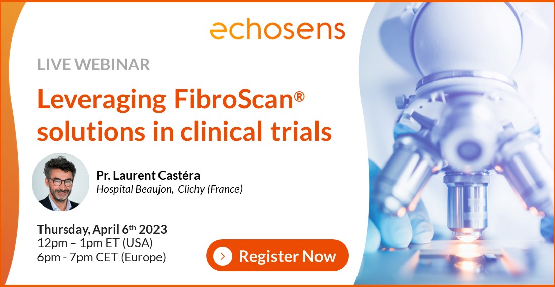 Echosens's tweet photo. Don't miss our first webinar dedicated to NASH clinical research professionals the day #aftertomorrow!
🔥Register now and learn how FibroScan solutions can support each step of your NASH trial journey!👉 https://t.co/WBARb1uAEh
#liverhealthmatters #pharma #webinar #clinicaltrial https://t.co/C80qChWimv