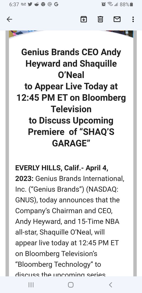 BusiestWebsite's tweet image. $GNUS. "BUY/COVER BEFORE THE APPERANCE!!!"