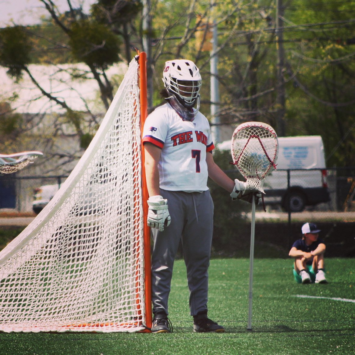 This guy had a big game for us last weekend. Junior goalie Jackson Garza had 16 saves in the victory over James Clemens. He gives his all every single game and was crucial in us getting the win. Big 🧃! #HWDLAX 📷: Wilson Riley
