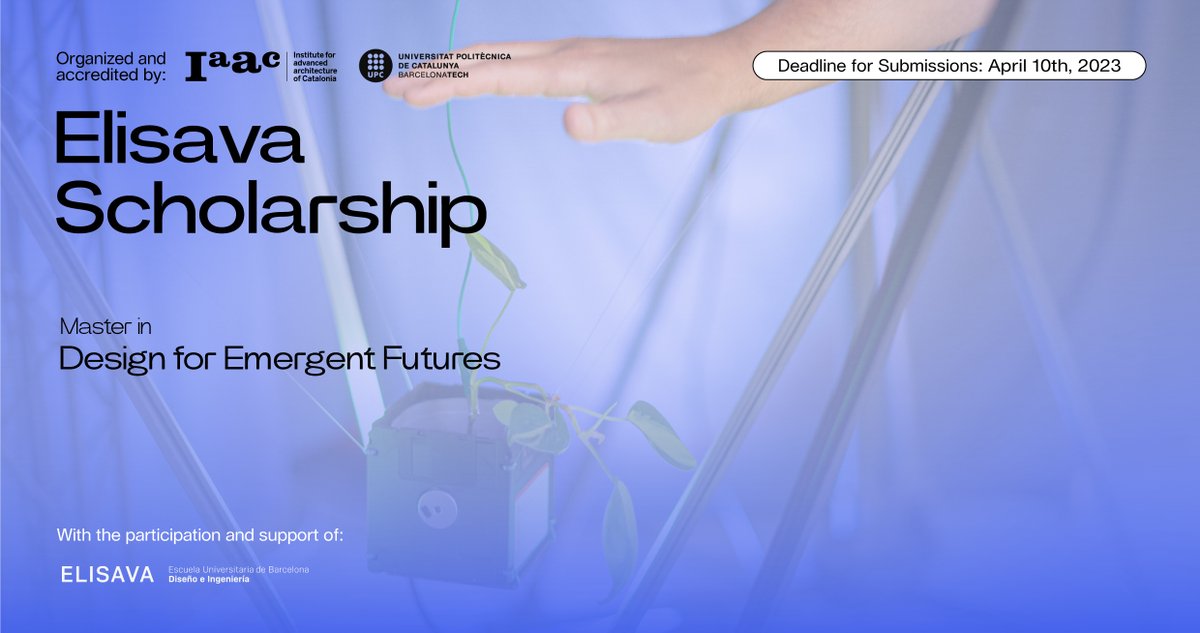 fablabbcn's tweet photo. 💥 Don't miss out on the chance to become an #MDEF student! 
👀 @ElisavaBCN is awarding scholarships for future master students so now is the time to act.
💡 Apply here: https://t.co/hjAMsmT1Gd

@IAAC  
#fablabbarcelona #elisava #iaac #mdef https://t.co/HvGhDlFhbA