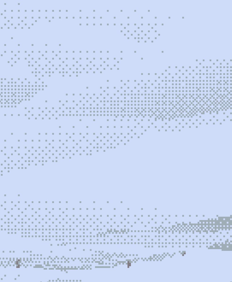 michaelmicasso's tweet photo. (2/3)
“Someone, something has to do the last stand.”
Still pushing with the abstraction rooted from dithering technique, with an anchor of clarity manifested in the main hero of the landscape— an old hut piled in snow.
More visual details:
#SOLartist #pixelart https://t.co/gGXZLegvnW
