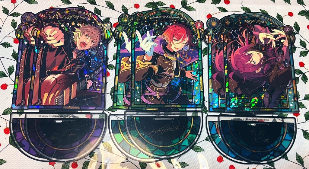 koga_1201's tweet photo. 【譲渡・交換募集】あんスタ　星之所向　アクリルスタンド　アクスタ　中国グッズ

譲)晃牙2、夏目2、マヨイ2、藍良1、巽1

求)各1,050円+送料 or 心光印彩缶つむぎ、固定ツイのもの(交換は同額程度の比率希望)

譲渡はいずれも単体譲渡可能です。

お気軽にお声がけくださいませ。
→ https://t.co/uP0XWkcfev