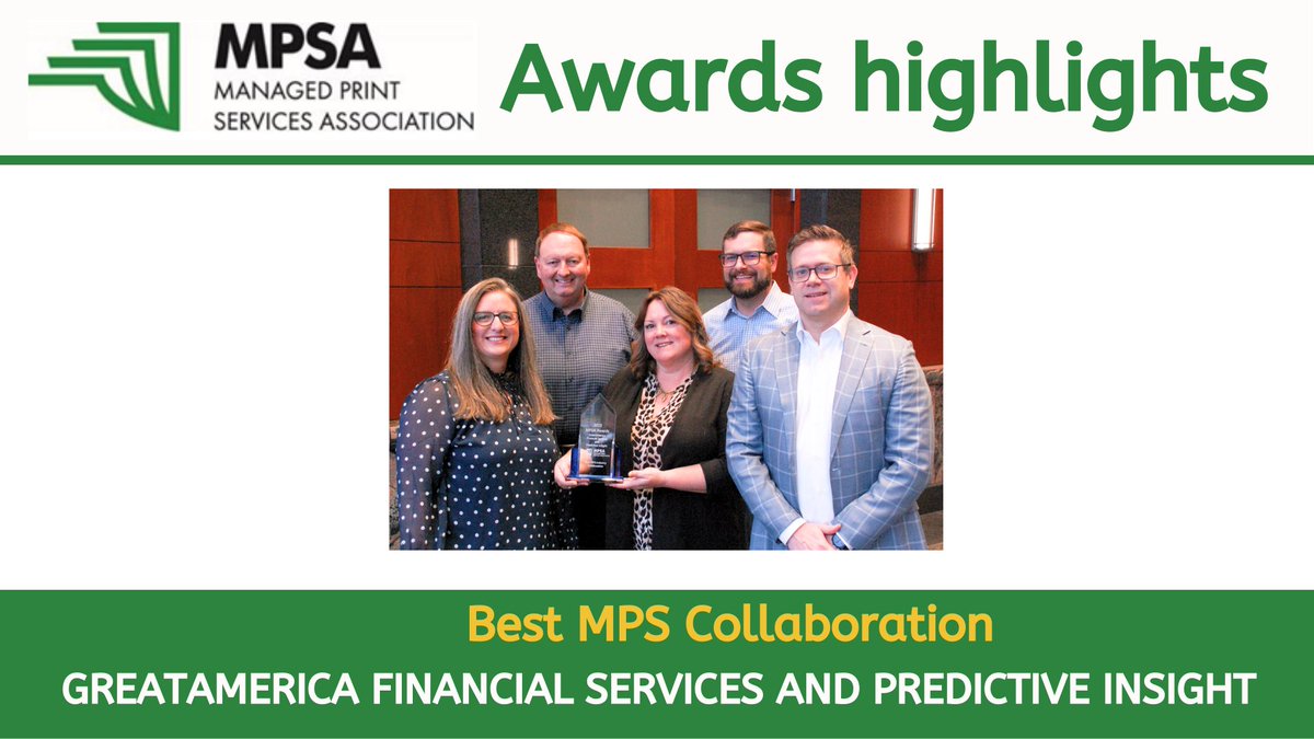 Congratulations to <a href="/greatamerica/">GreatAmerica</a> &amp; Predictive Insights for Best MPS Collaboration!