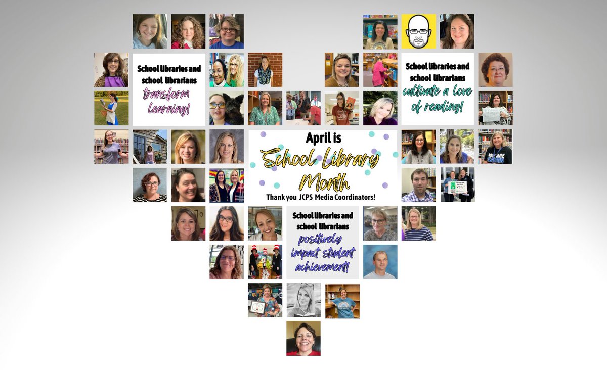 Happy National School Librarian’s Day! Thanks for ALL you do to serve &amp; support schools. You make a difference in the lives of students. Shout out to the media coordinators I get to work with at <a href="/JCPS_NC/">Johnston County Public Schools</a>! Be sure to thank a school librarian this month. ❤️📚🎉 #AASLslm
