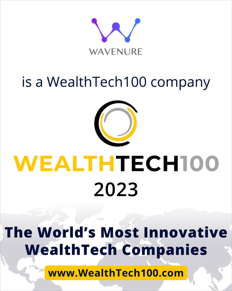 We are proud to announce that WAVENURE is part of the #WealthTech100 Global list by <a href="/Fintech_Global/">FINTECH GLOBAL</a>, selected by financial experts and analysts among the world's most innovative #wealthtech companies.

#Investment  #WealthManagement  #ArtificialIntelligence  #assetmanagement
