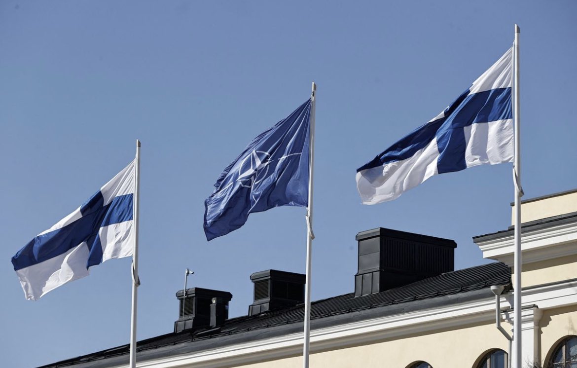 IKhutsurauli's tweet photo. 🇫🇮 became 31st member of the NATO. This is indeed a historic day. Congratulations Finland! 🎉 https://t.co/hi9AXUUqOz
