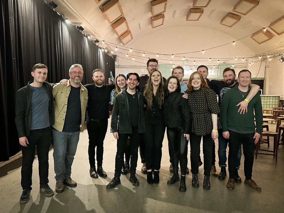 Edinburgh, you were just lovely 💥 Thanks to @Siobhan_Miller for inviting us along, and a special shout out to @gnossmusic and their super soft sweatshirts x Here’s a pic of the team in our Sunday best.