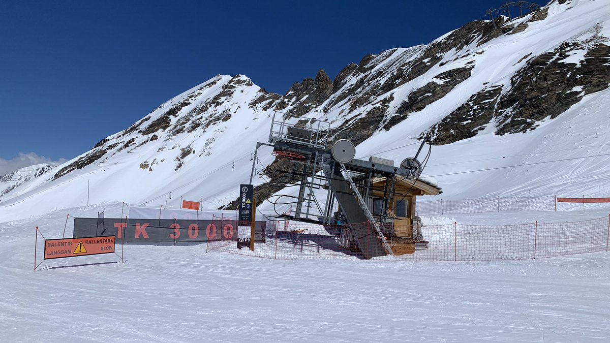 Ouverture du téléski et de la piste 3000 sur Solaise #valdisere #tignes