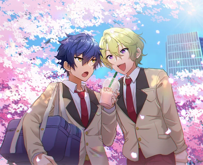 あんさんぶる⭐ズ‼
🌊ジュン×巴☀和
ジュンひよプチオンリー【純情可憐ないい日和】今後もぜひ継続開催をお願いします!!🌸🍡
 #ひらいて赤ブー https://t.co/yWfsVsDCxI