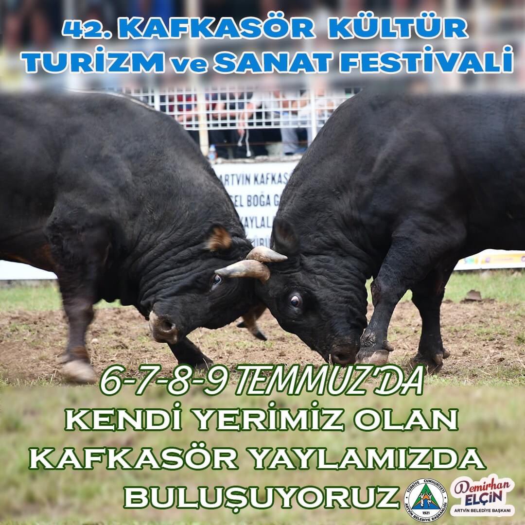 ArtvinBel's tweet photo. 42. Kafkasör Kültür Turizm ve Sanat Festivalinin tarihleri belli oldu.
6-7-8-9 TEMMUZ’DA kendi yerimiz olan Kafkasör Yaylamızda buluşuyoruz… https://t.co/QPsl8eXZyn