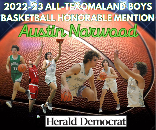 So proud of Austin Norwood for making the All-Texomaland Boys' Basketball Team! Fantastic job!