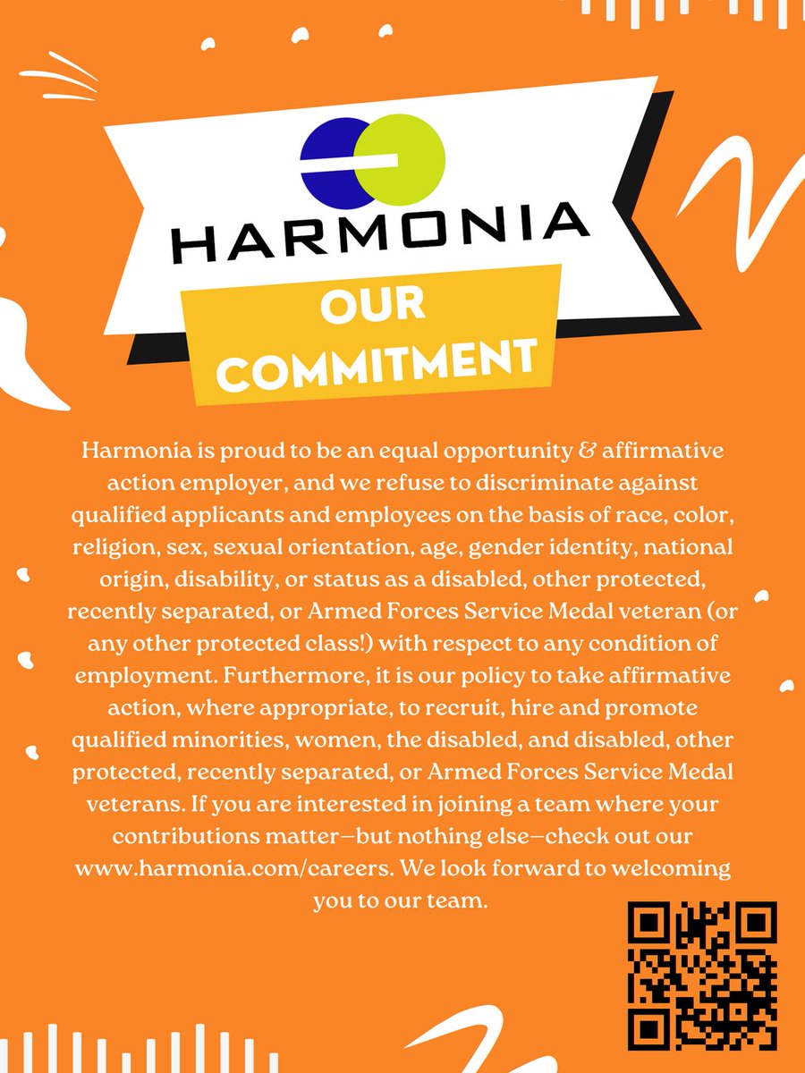 HarmoniaHG's tweet image. #HereAtHarmonia #OurCommitment #EEO