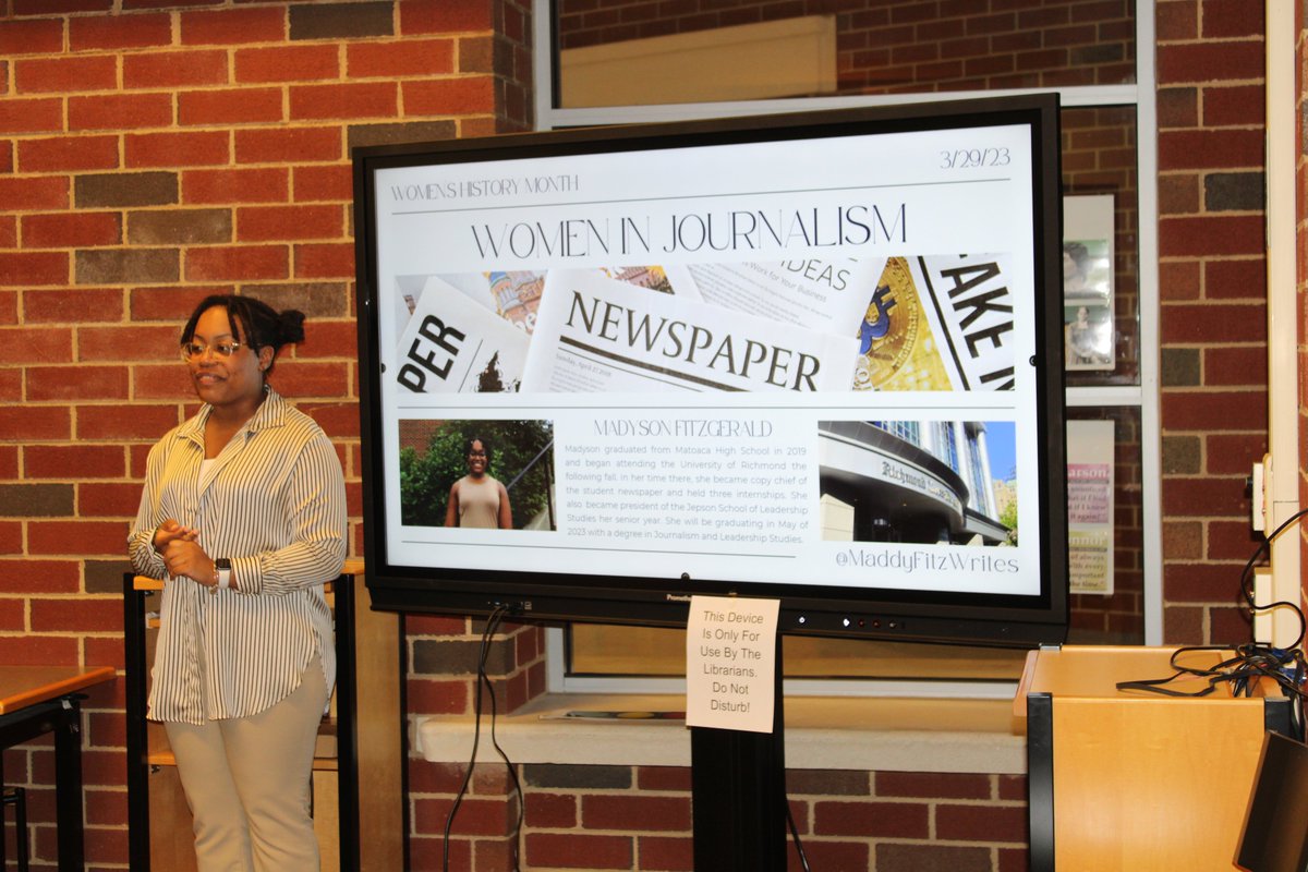 Matoaca H.S. Library tweet media