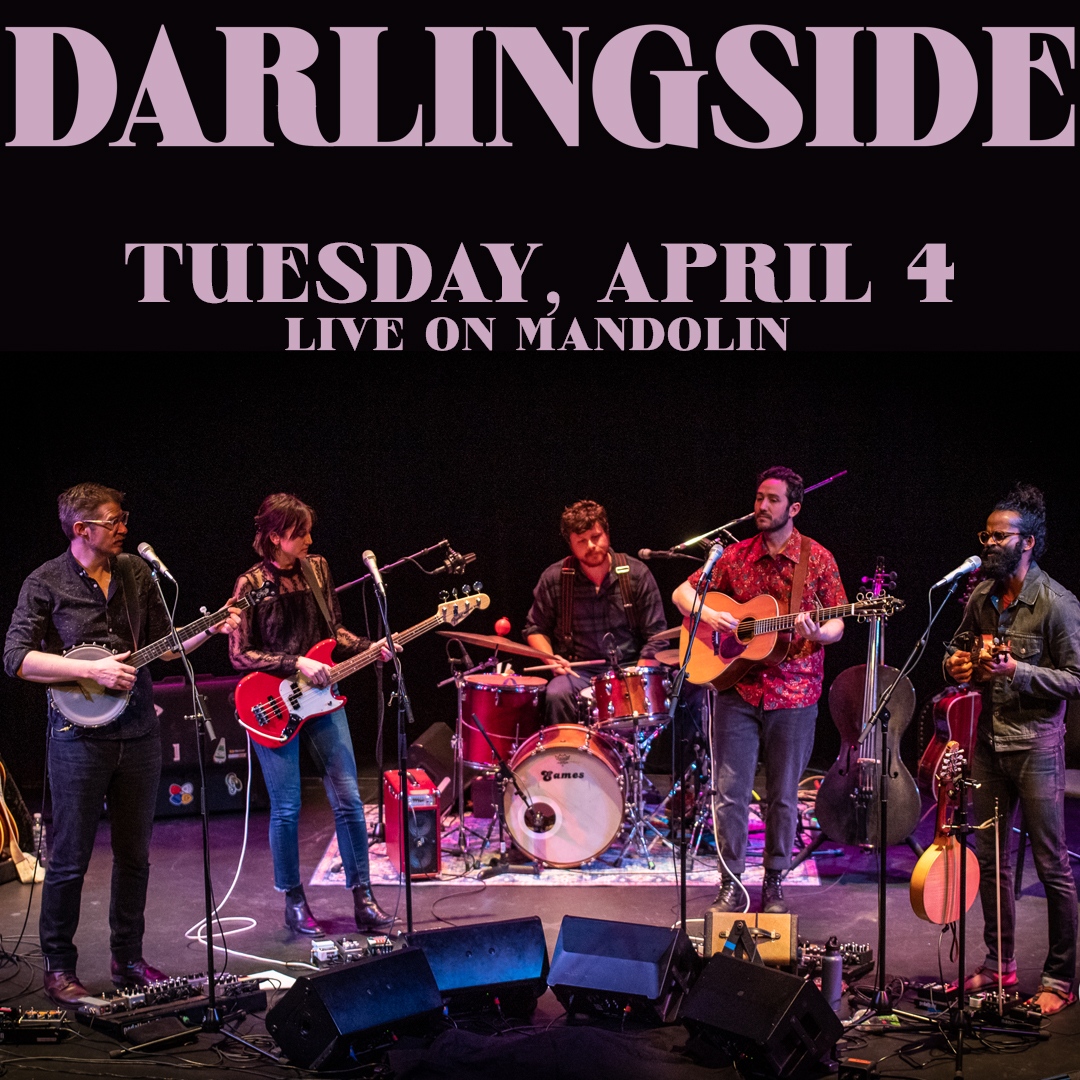 Don't miss an epic evening with @darlingside TONIGHT @ 8PM ET on @mandolinlive! Come hang for a night of new song previews, evolving arrangements and conversations. Tickets include 72-hour replay: bit.ly/3mbJ2mi